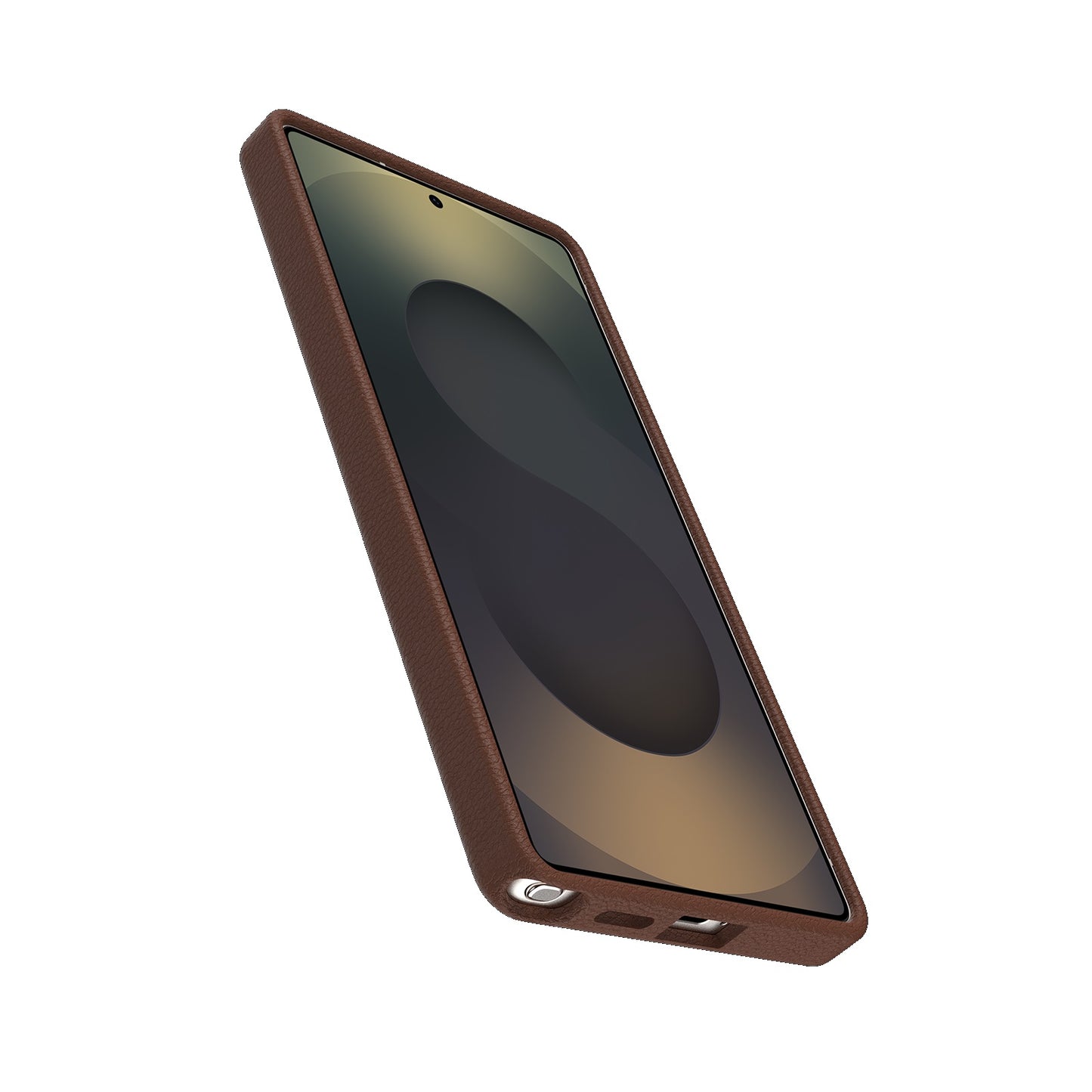 OtterBox Symmetry Cactus Leather Samsung Galaxy S25 Ultra 5G (6.9') Case Rich Adove Brown - (77-97509), DROP+ 3X Military Standard, 7 Years Warranty