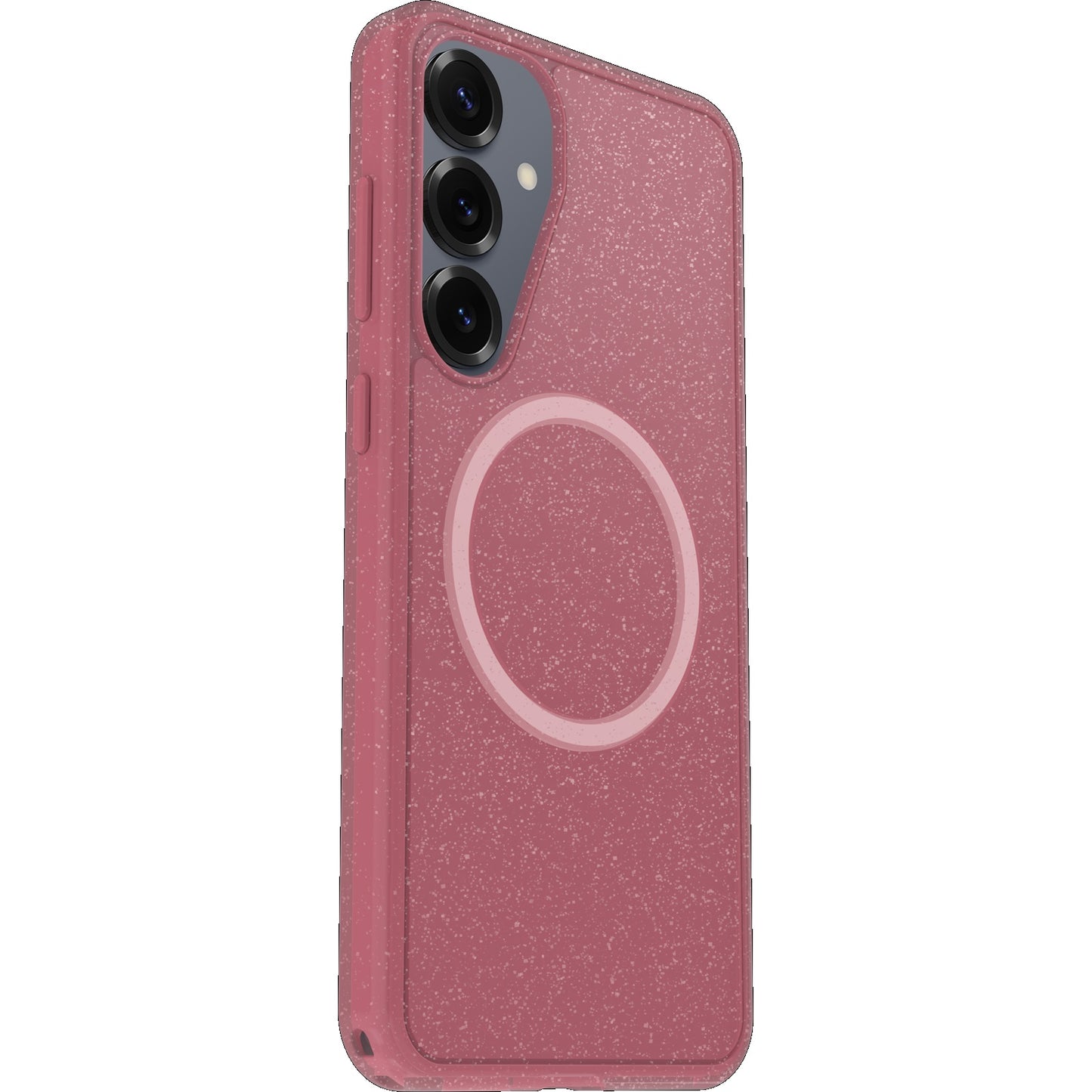 OtterBox Symmetry Clear Magnets Samsung Galaxy S25+ 5G (6.7') Case Foxberry (Pink) - (77-97599), DROP+ 3X Military Standard, 7 Years Warranty