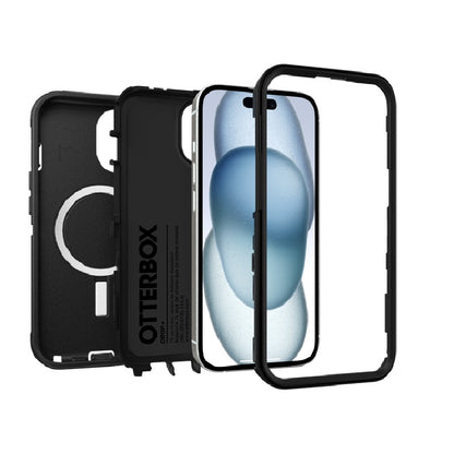 OtterBox Defender MagSafe Apple iPhone 16e /iPhone 15 /iPhone 14 /iPhone 13 (6.1') Case  Black - No Retail Packaging, 7 Years Warranty