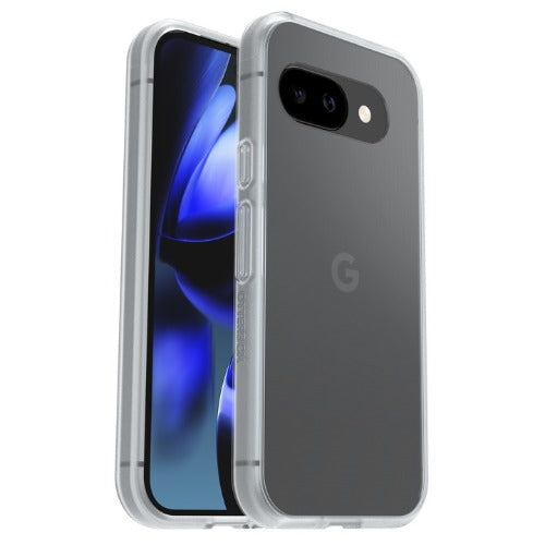 OtterBox React Google Pixel 9A 5G (6.3') Case Clear - (77-97761), Antimicrobial, DROP+ Military Standard, Hard Case, Soft Grip,7 Years Warranty
