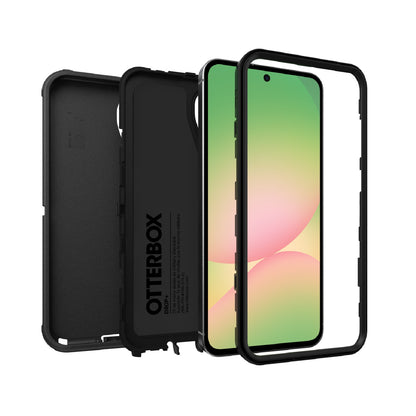 OtterBox Defender Samsung Galaxy A56 5G (6.7') Case Black - (77-97788), DROP+ 7X Military Standard, Multi-Layer, Port Covers, 7 Years Warranty