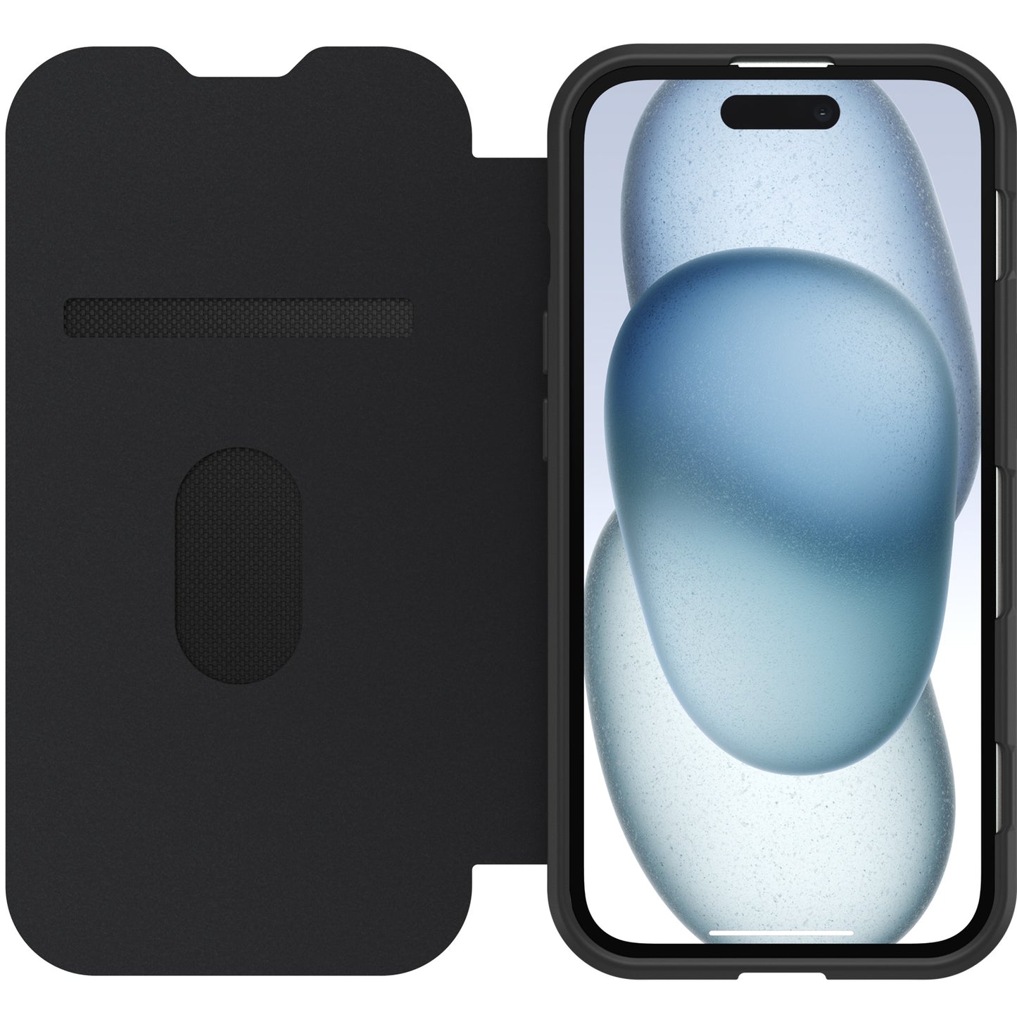 OtterBox React Folio MagSafe Apple iPhone 17e /  iPhone 16e / iPhone 15 / iPhone 14 / iPhone 13 (6.1') Case Black Crystal (Clear/Black) ,7 Years Warra