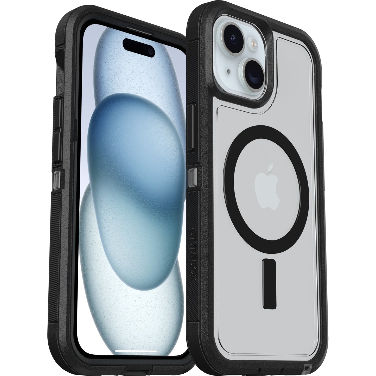 OtterBox Defender XT Clear MagSafe Apple iPhone 17e /  iPhone 16e / iPhone 15 / iPhone 14 / iPhone 13 (6.1') Case Dark Side (Clear/Black),7 Years Warr