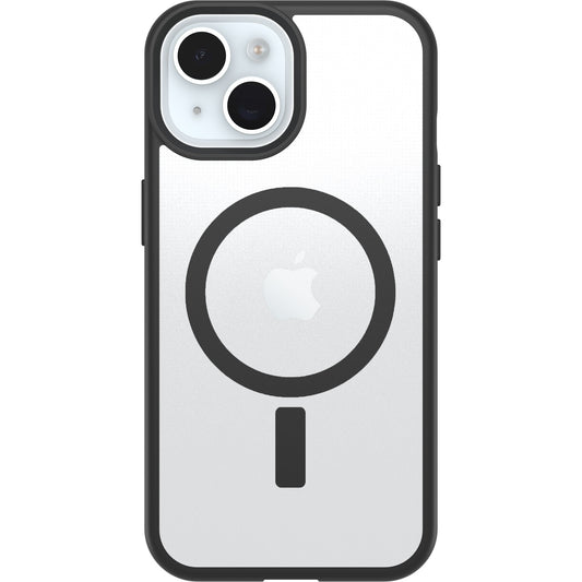 OtterBox React MagSafe Apple iPhone 16e/ iPhone 15/ iPhone 14/ iPhone 13 (6.1') Case Black Crystal (Clear/Black) - (77-98203), 7 Years Warranty