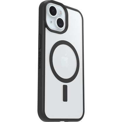 OtterBox React MagSafe Apple iPhone 16e/ iPhone 15/ iPhone 14/ iPhone 13 (6.1') Case Black Crystal (Clear/Black) - (77-98203), 7 Years Warranty