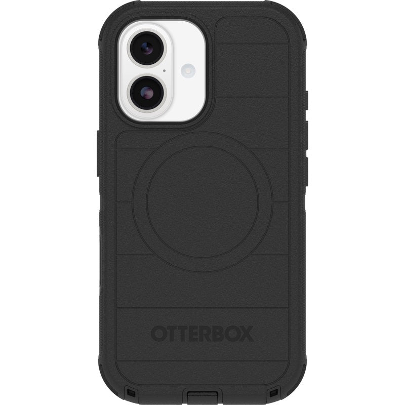 OtterBox Defender Pro MagSafe Apple iPhone 17 (6.3') Case Black - (77-98354), DROP+ 7X Military Standard, Tri-Layer, Port Covers, 7 Years Warranty
