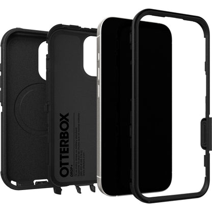 OtterBox Defender Pro MagSafe Apple iPhone 17 (6.3') Case Black - (77-98354), DROP+ 7X Military Standard, Tri-Layer, Port Covers, 7 Years Warranty
