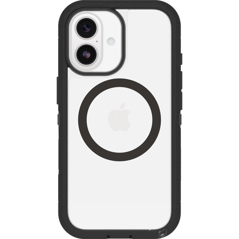 OtterBox Defender XT Pro MagSafe Apple iPhone 17 (6.3') Case Dark Side (Clear/Black) - (77-98480), DROP+ 7X Military Standard, 7 Years Warranty
