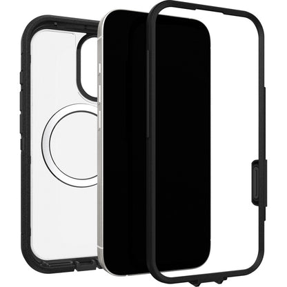 OtterBox Defender XT Pro MagSafe Apple iPhone 17 (6.3') Case Dark Side (Clear/Black) - (77-98480), DROP+ 7X Military Standard, 7 Years Warranty