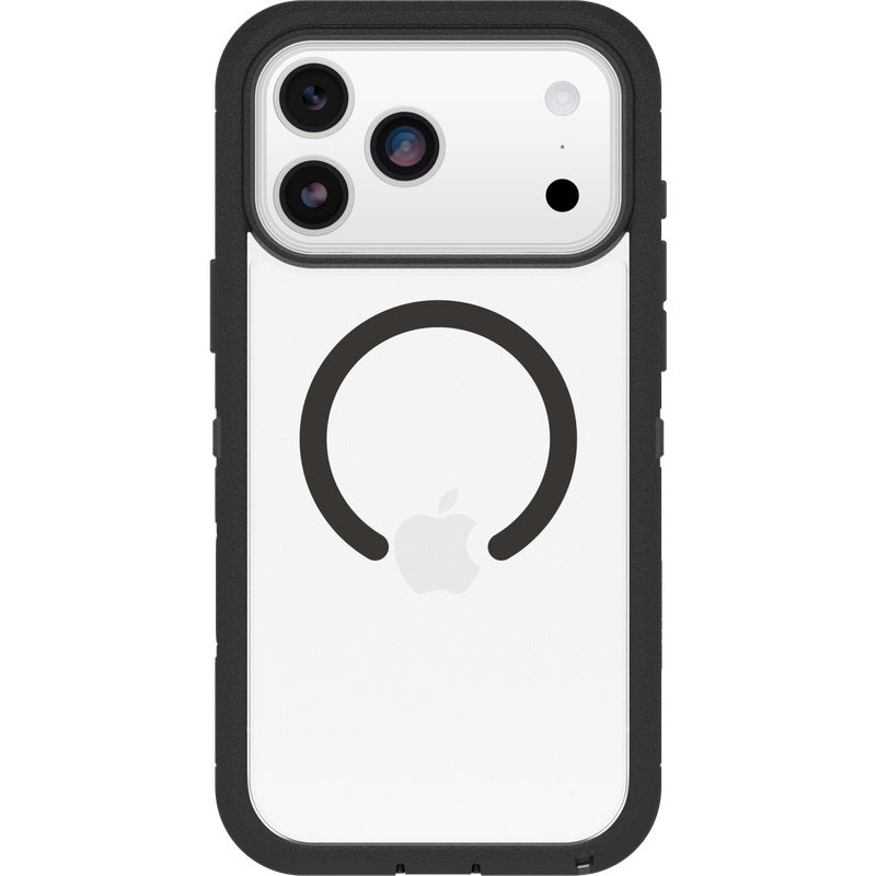 OtterBox Defender XT Pro MagSafe Apple iPhone 17 Pro (6.3') Case Dark Side (Clear/Black) - (77-98516), DROP+ 7X Military Standard, 7 Years Warranty