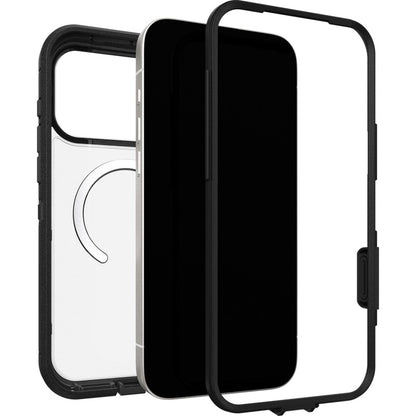 OtterBox Defender XT Pro MagSafe Apple iPhone 17 Pro (6.3') Case Dark Side (Clear/Black) - (77-98516), DROP+ 7X Military Standard, 7 Years Warranty