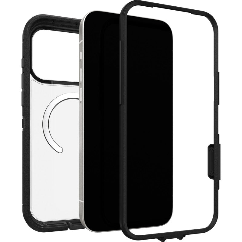 OtterBox Defender XT Pro MagSafe Apple iPhone 17 Pro Max (6.9') Case Dark Side (Clear/Black) - (77-98534), DROP+ 7X Military Standard,7 Years Warranty
