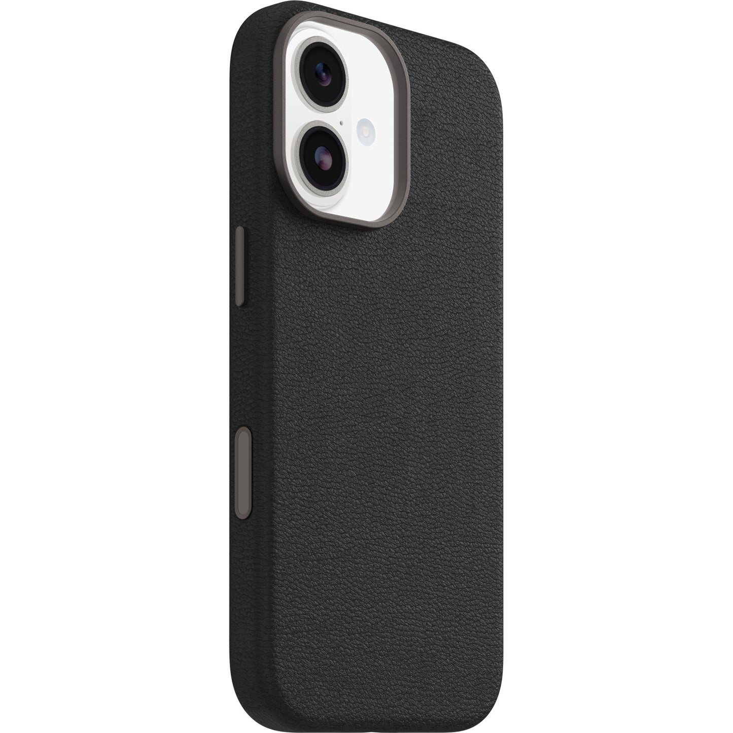 OtterBox Symmetry Cactus Leather MagSafe Apple iPhone 17 (6.3') Case Noir Ash (Black) - (77-99013), DROP+ 3X Military Standard, 7 Years Warranty