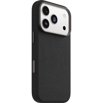 OtterBox Symmetry Cactus Leather MagSafe Apple iPhone 17 Pro (6.3') Noir Ash (Black) - (77-99045), DROP+ 3X Military Standard, 7 Years Warranty