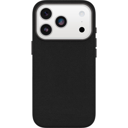 OtterBox Symmetry Cactus Leather MagSafe Apple iPhone 17 Pro Max (6.9') Noir Ash (Black) - (77-99061), DROP+ 3X Military Standard, 7 Years Warranty