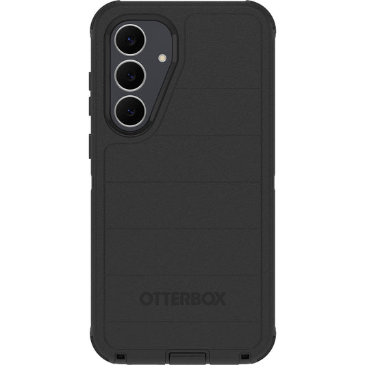 OtterBox Defender Pro Samsung Galaxy S25 FE 5G (6.7') Case Black - (77-99249), DROP+ 7X Military Standard, Raised Edges, 7 Years Warranty