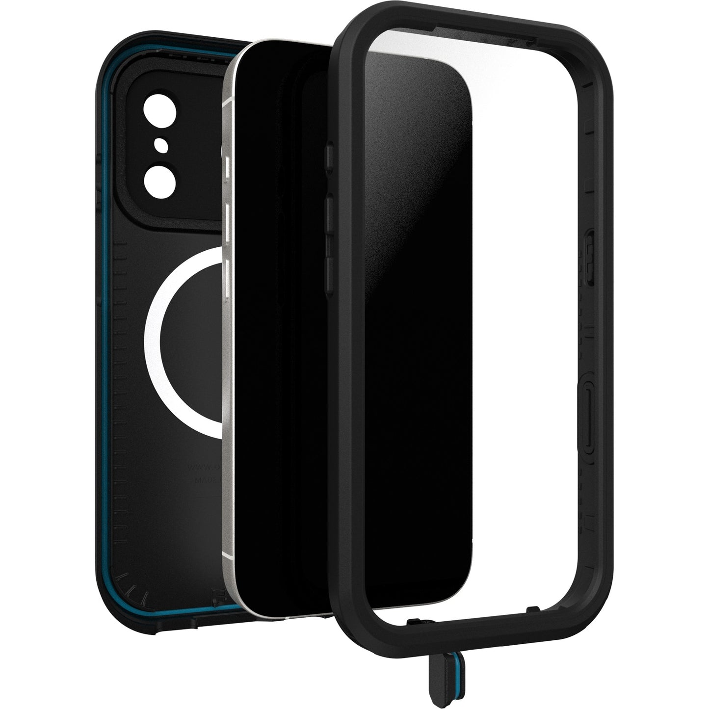 OtterBox Fre Magsafe Apple iPhone 17 Pro (6.3') Case Black - (77-99768), DROP+ 5X Military Standard, Camera Control, 7 Years Warranty