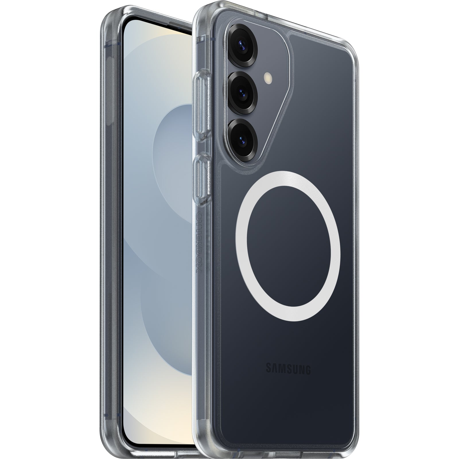 OtterBox React Magnets Samsung Galaxy S26+ 5G (6.7') Case Clear - (77-99942),DROP+ Military Standard,Raised Edges,7 Years Warranty