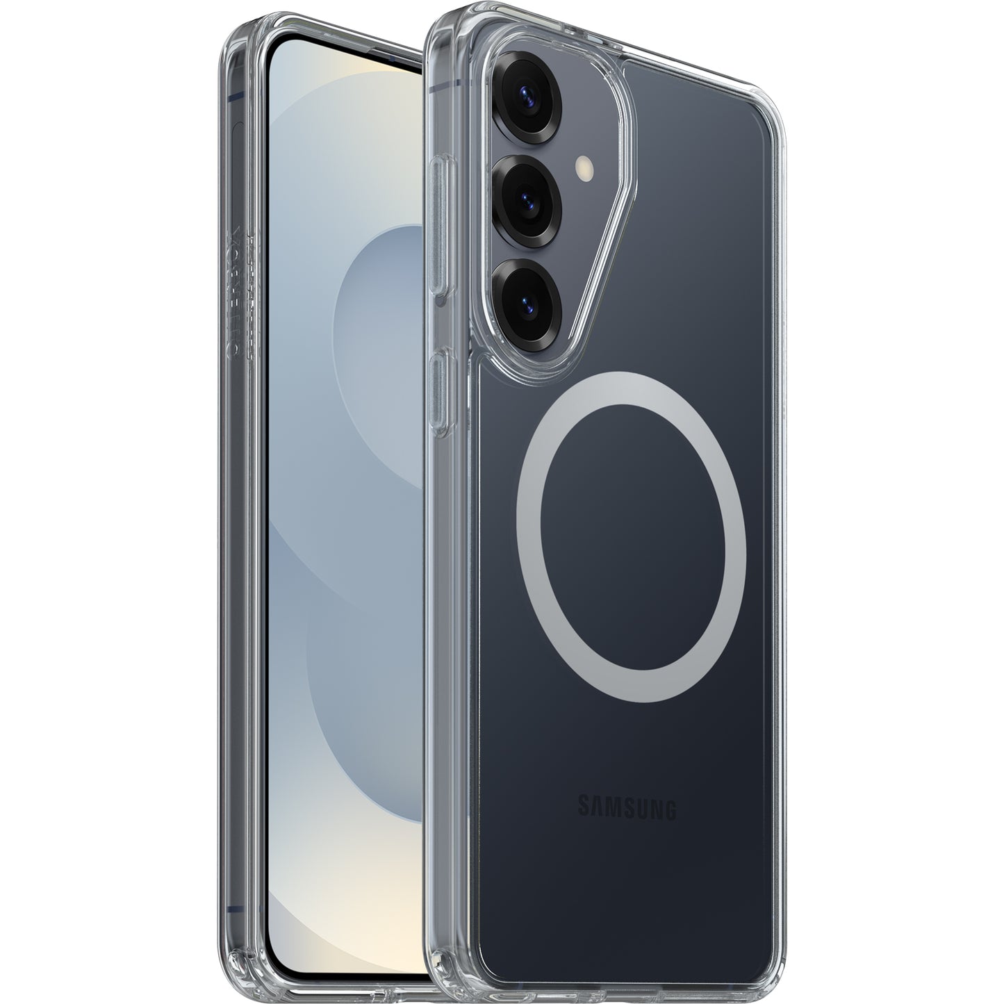 OtterBox Symmetry Clear Magnets Samsung Galaxy S26+ 5G (6.7') Case Clear - (77-99971), DROP+ 3X Military Standard, Raised Edges, 7 Years Warranty