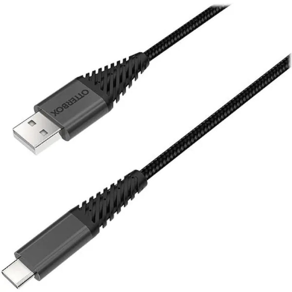 OtterBox USB-C to USB-A Cable (1M) - Black (78-51411), Samsung Galaxy,Apple iPhone,iPad,MacBook,Google,OPPO,Nokia, 2 Years Warranty
