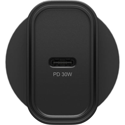 OtterBox 30W USB-C (Type I) PD Fast Wall Charger - Black (78-81351), Compact, Drop Tested,Safe & Smart Charging,Best for Apple, 2 Years Warranty