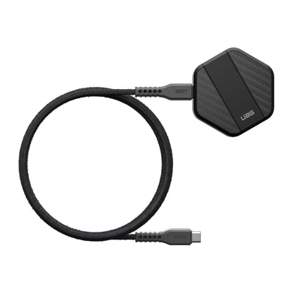 UAG Wireless Charging Pad with Stand - Black/Carbon Fiber (9B4410114042),Up to 1