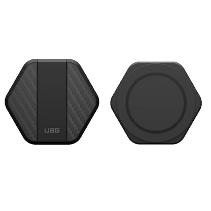 UAG Wireless Charging Pad with Stand - Black/Carbon Fiber (9B4410114042),Up to 1
