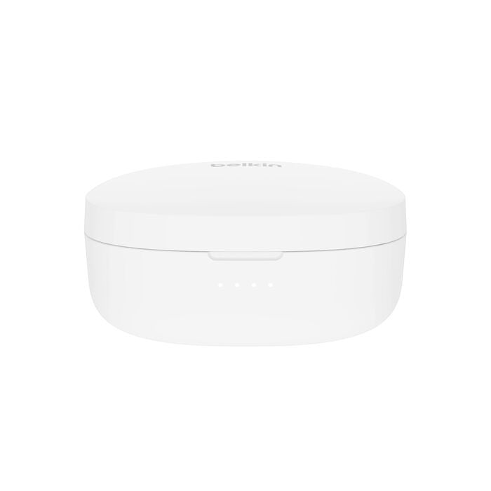 Belkin SoundForm Bolt 2 Wireless Earbuds - White (AUC009fqWHV2), 28 Hours Playtime, Bluetooth 5.3 Pairing, IPX5-Rated, 6mm Drivers, 2 Years Warranty