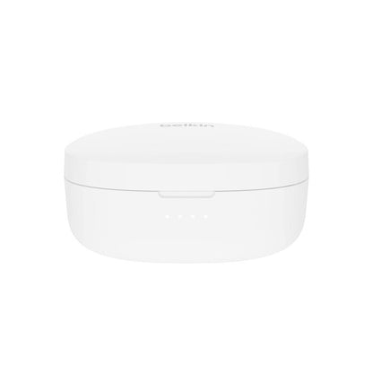 Belkin SoundForm Bolt 2 Wireless Earbuds - White (AUC009fqWHV2), 28 Hours Playtime, Bluetooth 5.3 Pairing, IPX5-Rated, 6mm Drivers, 2 Years Warranty