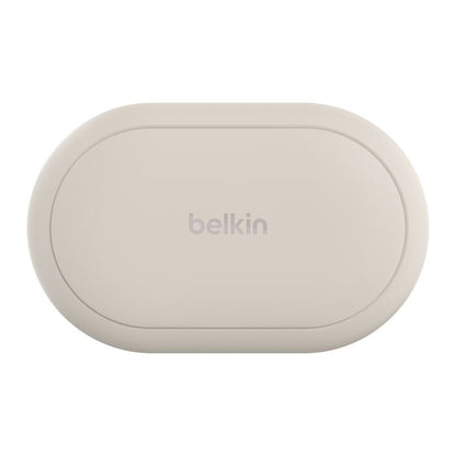 Belkin SoundForm ClearFit New Open-Ear Wireless Earbuds - White (AUC013btSA), Bluetooth 5.3 Pairing, IPX5-Rated, 14.2mm Drivers, 2 Years Warranty
