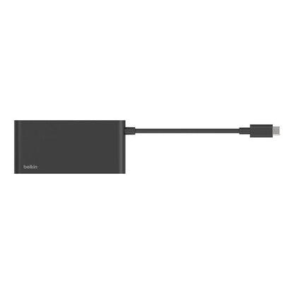 Belkin Connect USB-C to 5-Port USB-C Hub - Black (AVC021fqBK), 100W PD, 10Gbps, 1x 4K HDMI, 4x USB-C, 4K@60Hz, Fire-Resistant, 2 Years Warranty