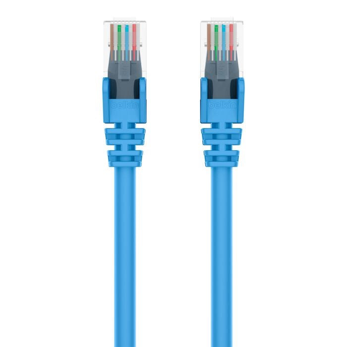 Belkin Cat6 Network Cables (1M) - Blue (A3L980bt01MBLUS), Exceeds 500MHz In Performance Tests, Snagless Prevents Breaking & Cracking, 2 Years Warranty