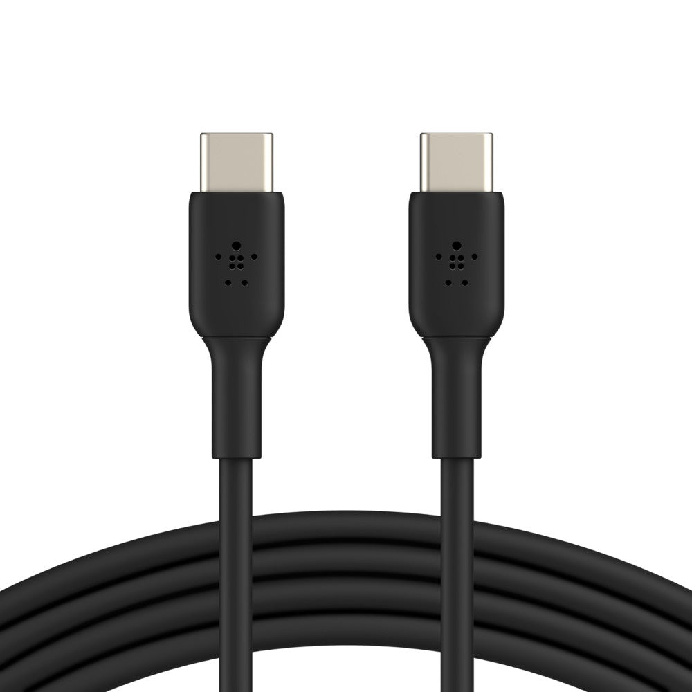 Belkin BoostCharge USB-C to USB-C Cable (1M) - Black (CAB003bt1MBK), 3A/60W, 480Mbps, 25K+ Bends, Samsung Galaxy, USB-IF Certified,2 Years Warranty