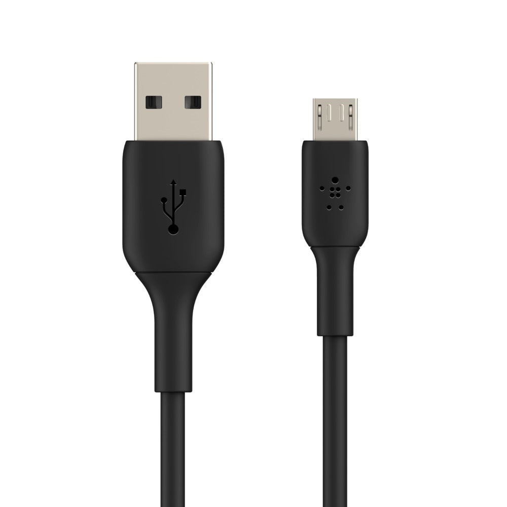 Belkin BoostCharge USB-A to Micro-USB Cable (1M) - Black (CAB005bt1MBK),7.5W,480Mbps, 25K+ Bends,Compatible With Micro-USB Device.2 Years Warranty