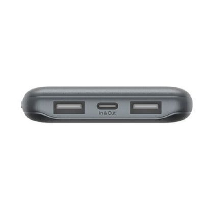 Belkin BoostCharge Power Bank 10K (3 Port) - Space Grey (BPB011btGY),2xUSB-A (12