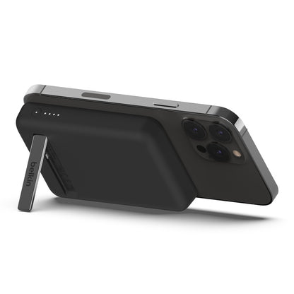 Belkin BoostCharge Magnetic Wireless Power Bank 5K + Stand - Black (BPD004btBK),