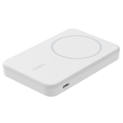 Belkin BoostCharge Qi2 15W 5K Magnetic Power Bank - White(BPD006BTWH), 2xUSB-C,