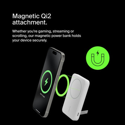 Belkin BoostCharge Qi2 15W 10K Power Bank Wireless Charger, Black(BPD008BTBK) 45