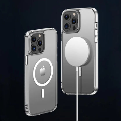Phonix Apple iPhone 13 Pro Clear Rock Hard Case with MagSafe - Ultra-thin, Lightweight, Non-slip, Shockproof, Crystal Clear, 10 Years Warranty