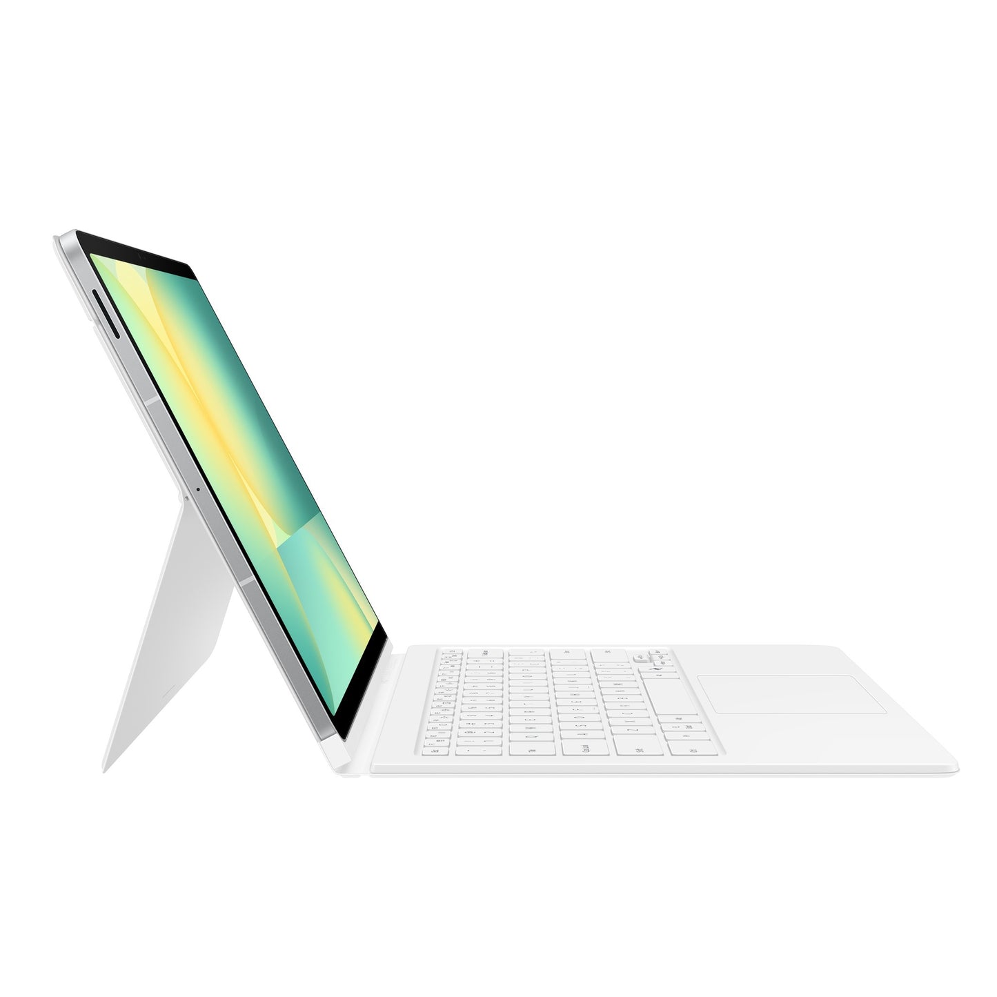 Samsung Galaxy Tab S10 FE+ Book Cover Keyboard with Trackpad - White(EF-DX625UWEGWW), Magnetic, Effortless Comes In 150Â°, AI Key, 6 Months Warranty