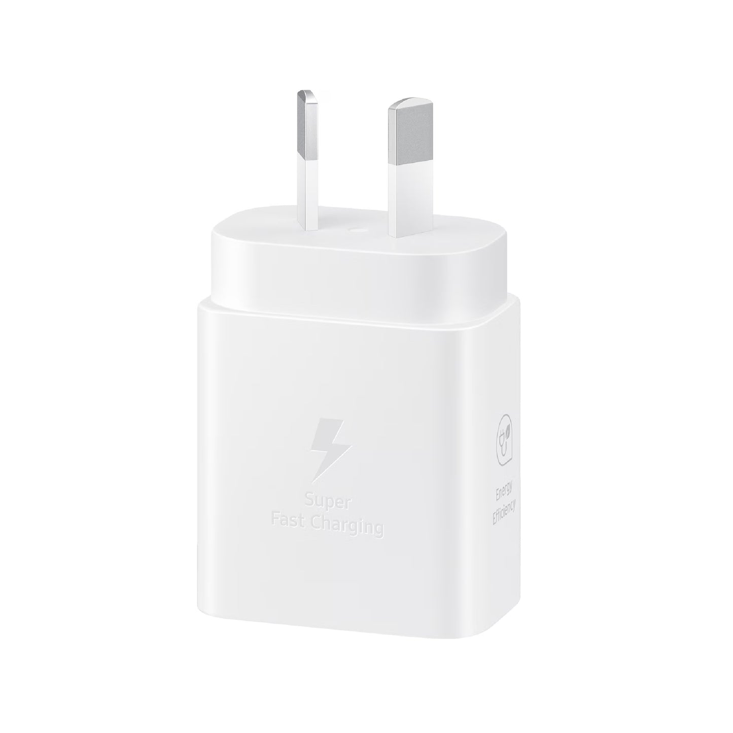 Samsung 25W GaN USB-C Fast Wall Charger - White(EP-T2510NWEGAU), 1x USB-C, Supports up to 25W, Compact & Travel-Ready, 1 Year Warranty