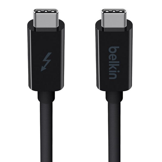 Belkin Thunderbolt 3 Cable USB-C  to USB-C (1M) - Black (F2CD081ds1M-BLK ), 60W PD, 20Gbps, 4K/Ultra-HD, Thunderbolt Certified, 2 Years Warranty