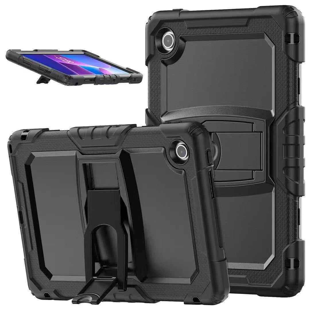 USP Rugged Lenovo Tab 10.1' Case Black - Built-in-Kickstand, Shoulder Strap, DropProof, ShockProof, 3 Year Warranty