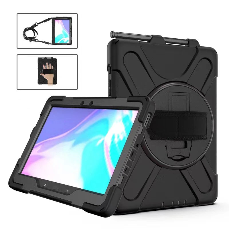 Generic Rugged Samsung Galaxy Tab Active4 Pro / Tab Active Pro (10.1') Case Blac