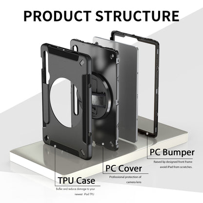 Generic Rugged Samsung Galaxy Tab S9 (11') / Tab S9 FE (10.9') Case Black - Buil