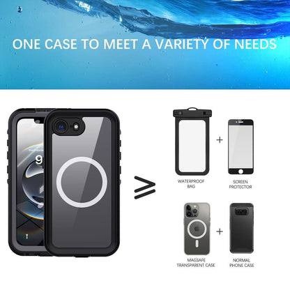 USP Apple iPhone 16e 5G (6.1') WaterProof Case Black - DROP+ Military Standard, Waterproof, Shockproof, DustProof, Touch Sensitivity, 3 Year Warranty