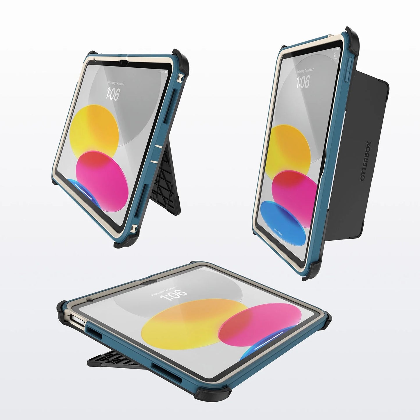 OtterBox Defender Apple iPad (11.0') 11th Gen (A16)/iPad 10th Gen (10.9') Case Baj Beach (Blue)- (77-90081),DROP+2X Military Standard,7 Years Warranty