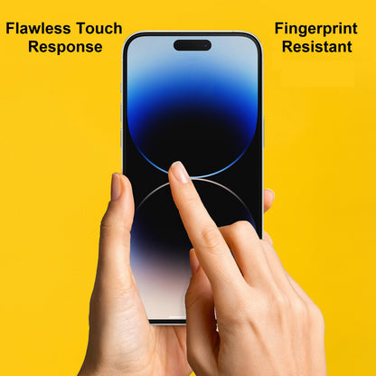 OtterBox Amplify Glass Apple iPhone 14 Pro Screen Protector Clear -(77-88850),Antimicrobial,5X Anti-Scratch,Survive 6ft Drops, 2 Years Warranty