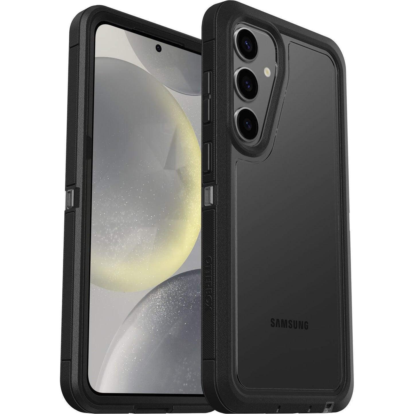 OtterBox Defender XT Clear Samsung Galaxy S24+ 5G (6.7') Case Clear/Black - (77-94721),DROP+ 5X Military Standard,Port Covers, 7 Years Warranty