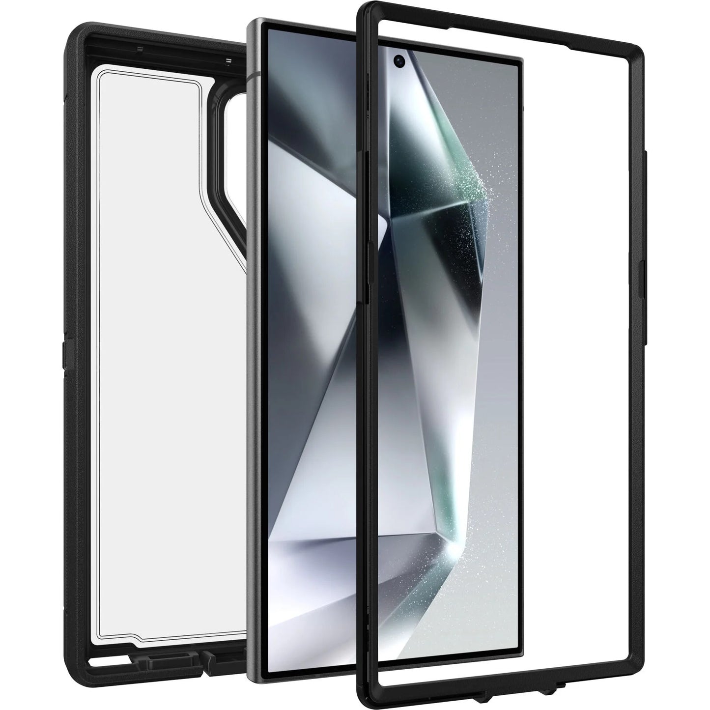 OtterBox Defender XT Clear Samsung Galaxy S24 Ultra 5G (6.8') Case Clear/Black - (77-94727),DROP+ 5X Military Standard, Port Covers, 7 Years Warranty